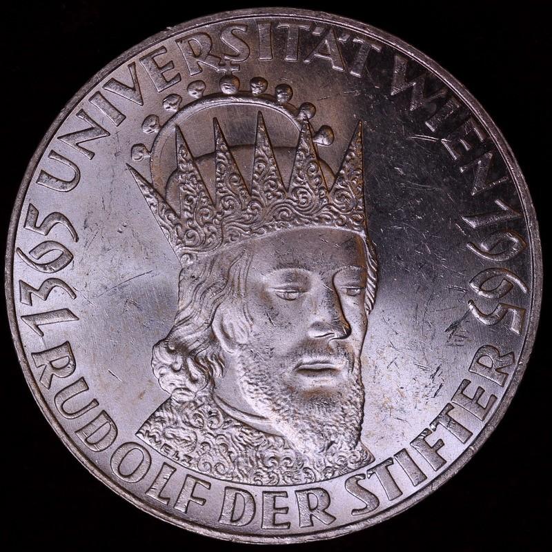 オーストリア 1965年 50シリング ウィーン大学 創立600年周年 : エルズ