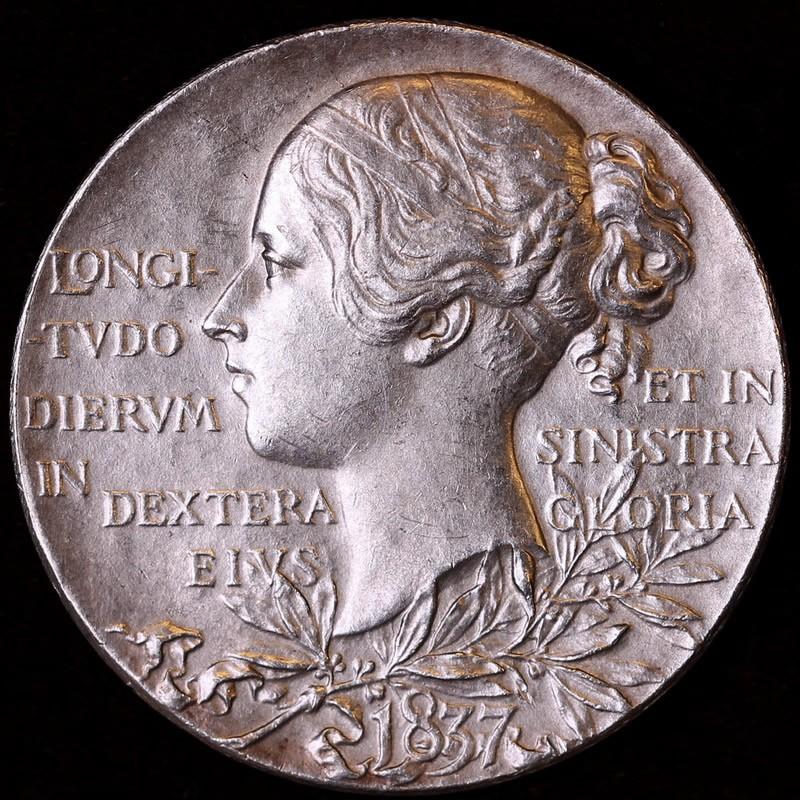 1897年 イギリス ビクトリア女王 ヴィクトリア 銀メダル NGC MS65