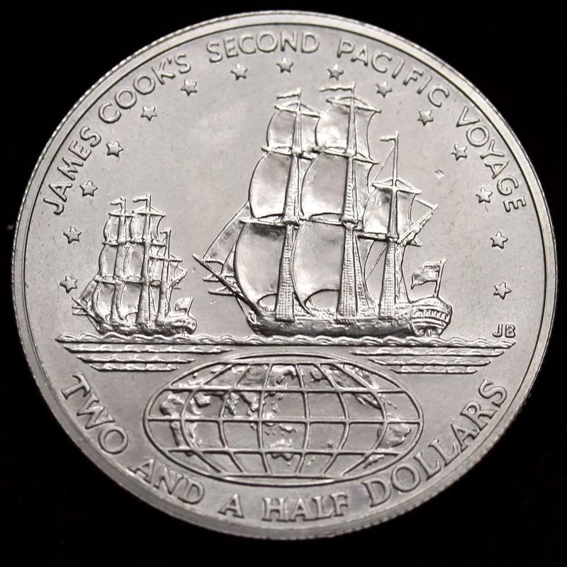 オーストラリアパース造幣局製 クック諸島1/2オンス銀貨 ミドル