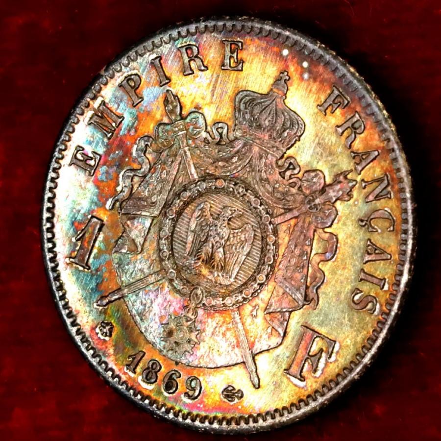 フランス 1869年 1フラン銀貨 : エルズコレクション - 通販 - Yahoo