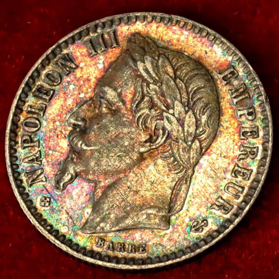 1888年ベルギー領コンゴ 1サンチーム銅貨と2サンチーム銅貨と銀貨 1888年ベルギー領コンゴ 1サンチーム銅貨と2サンチーム銅貨と銀貨