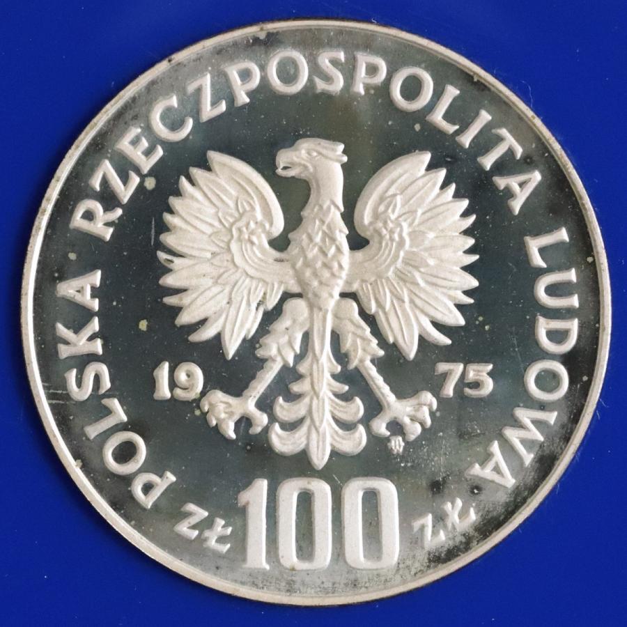 ポーランド 1975年 100ズウォティ プルーフ 銀貨 イグナツィ