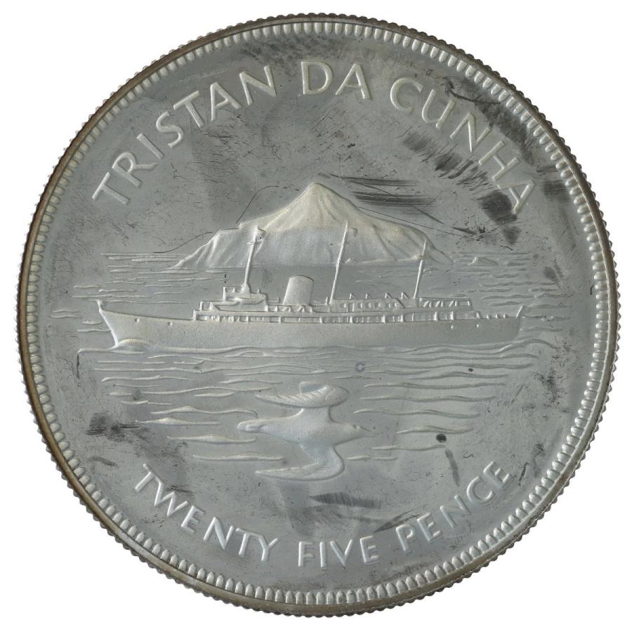 イギリス1977年 エリザベス2世 在位25周年 ニッケル貨 記念コイン 美品