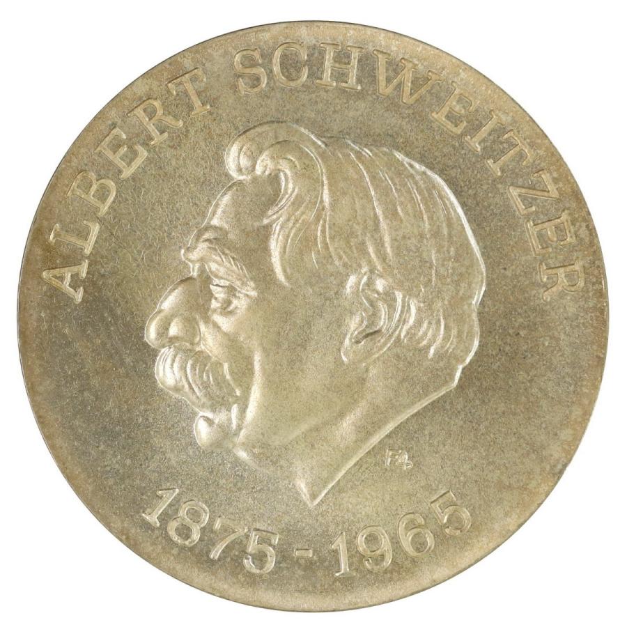 注目ブランド 東ドイツ 1975年 アルベルト シュヴァイツァー生誕100周年記念 10マルク 銀貨 数量限定 Zoetalentsolutions Com