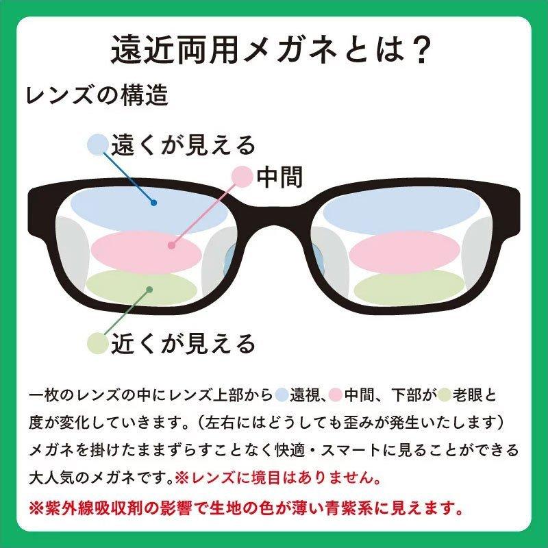 度付レンズ付き 遠近両用 メガネ 福袋 近視 遠視（レンズ+メガネ拭き+