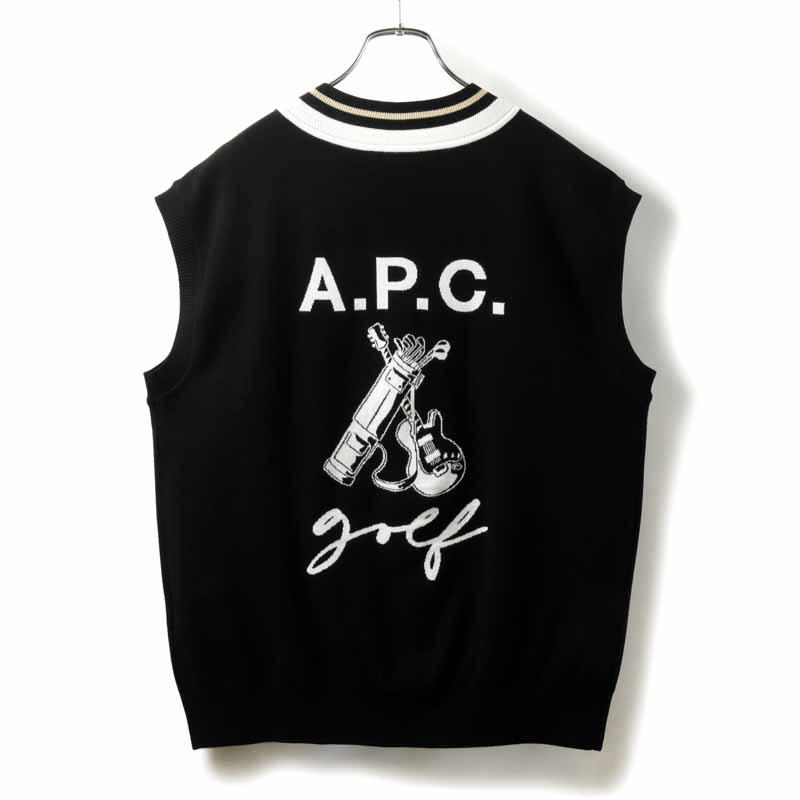 A.P.C. GOLF / アーペーセー ゴルフ 背面刺繍入りレーヨン