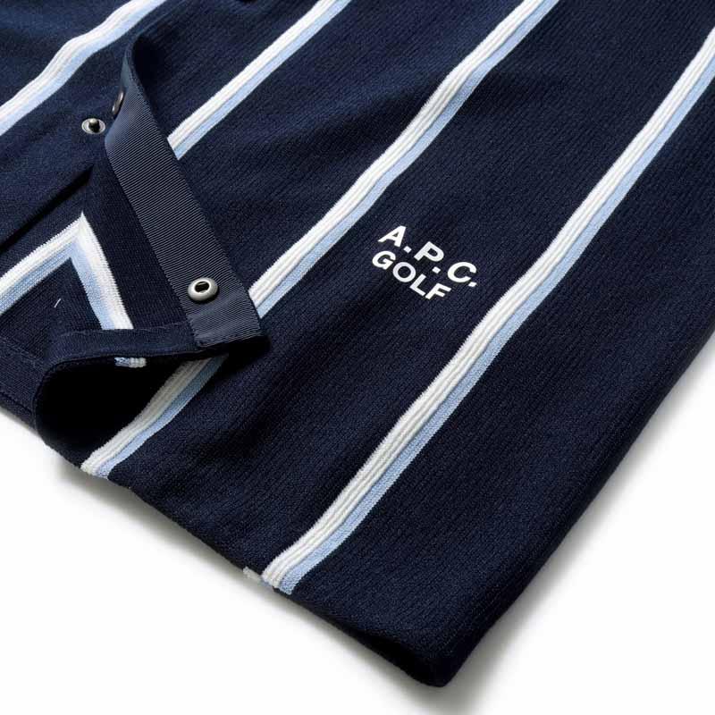 A.P.C. GOLF ネイビー ストライプシャツ A.P.C. GOLF ネイビー ストライプシャツ GOLF | A.P.C.