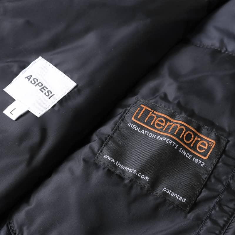 ASPESI アスペジ ステンカラーコート Thermoreライナー ネイビー