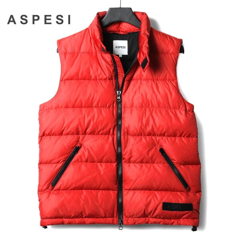 ASPESI（アスペジ） 撥水高密度シャイニーナイロンスタンドカラー