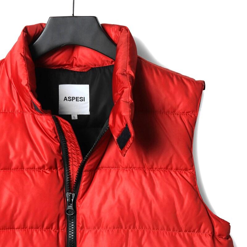 ASPESI（アスペジ） 撥水高密度シャイニーナイロンスタンドカラー