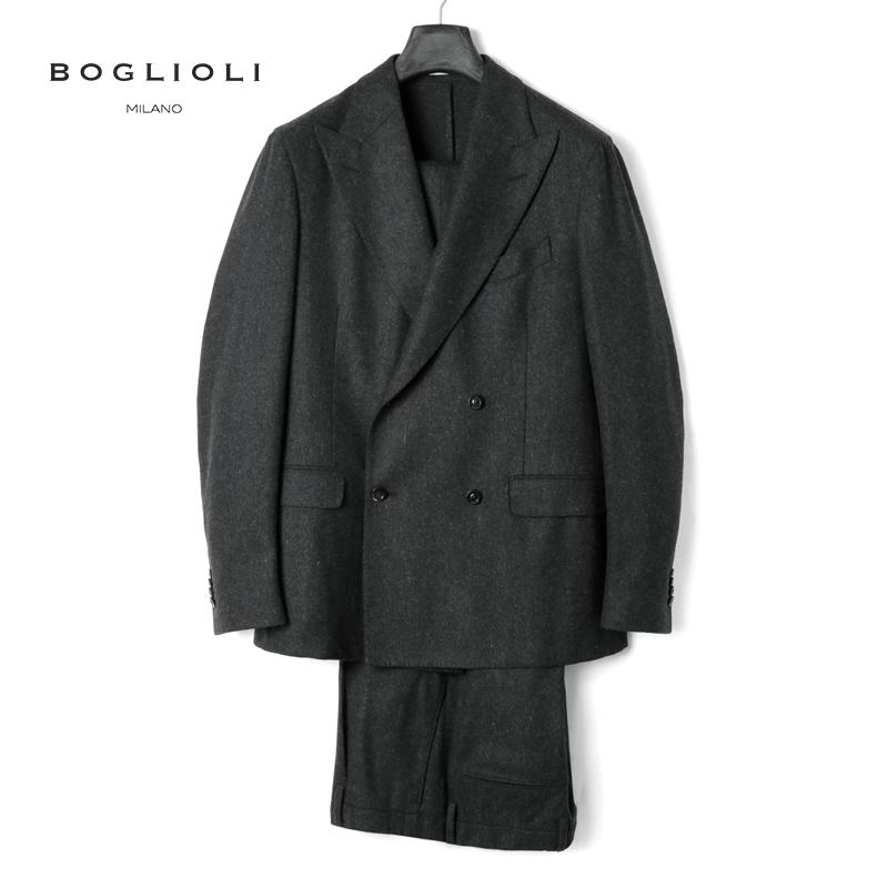 ボリオリBOGLIOLI グレースーツセットアップウールフランネル-オールド