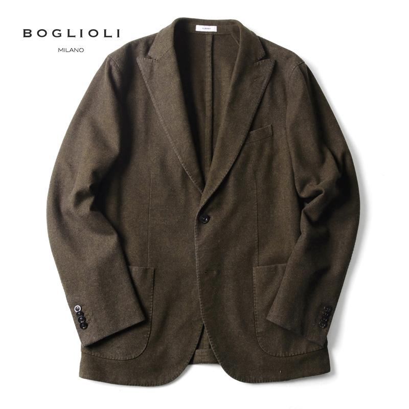 <美品>BOGLIOLI dover ブラウン ウール ジャケット サイズ48 SALE】BOGLIOLI（ボリオリ）DOVERドーヴァー スーパーライトフランネル