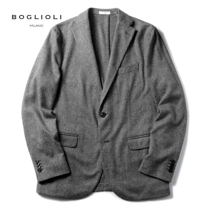 BOGLIOLI（ボリオリ） ガーメントダイウールナイロンヘリンボーン2B 