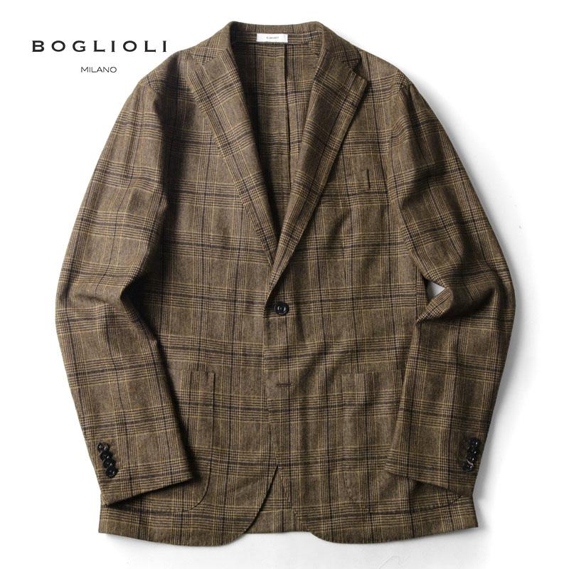 【良品】ボリオリ BOGLIOLI ジャケット BOGLIOLI（ボリオリ） ガーメントダイウールポリエステルソフト