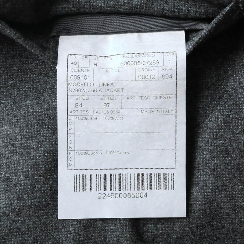 BOGLIOLI / ボリオリ ガーメントダイウールソフトフランネル3Bジャケット(K.JACKET) （ブルーグレー×ブラック）の画像