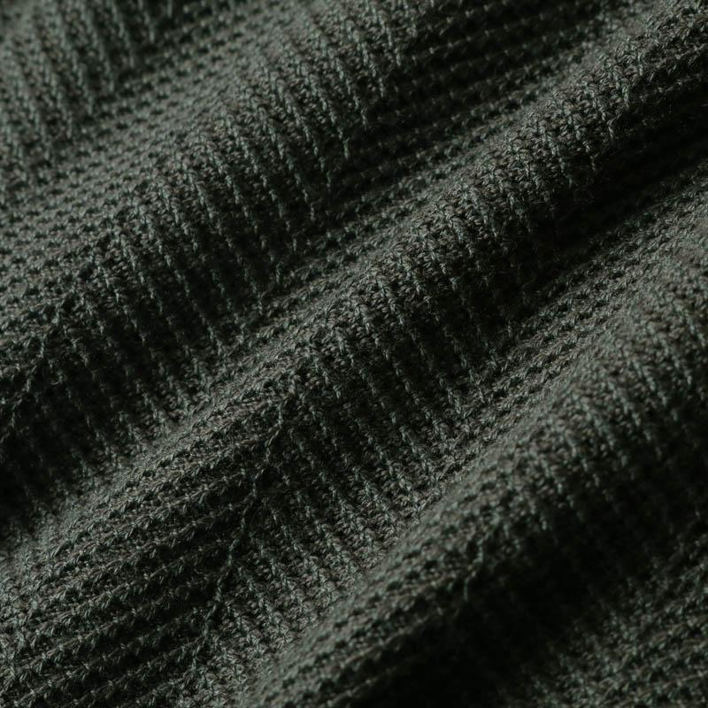 BOGLIOLI / ボリオリ ガーメントダイウールシルクコットンヘリンボーン6Bダブルジャケット(K.JACKET) （オリーブグリーン）の画像