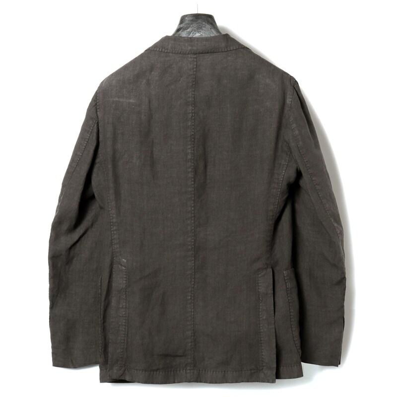 BOGLIOLI（ボリオリ） ガーメントダイリネンポプリン3Bスーツ(COAT 