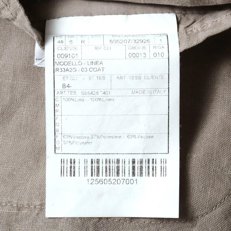 BOGLIOLI / ボリオリ ガーメントダイリネンポプリン3Bスーツ(COAT) （グレージュ）の画像