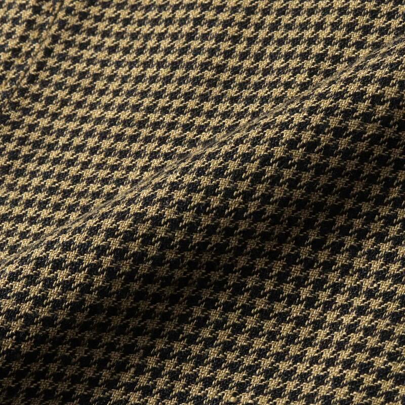 BOGLIOLI / ボリオリ 千鳥格子柄リネンサマーツイード3Bジャケット(COAT) （ブラック×ベージュ）の画像