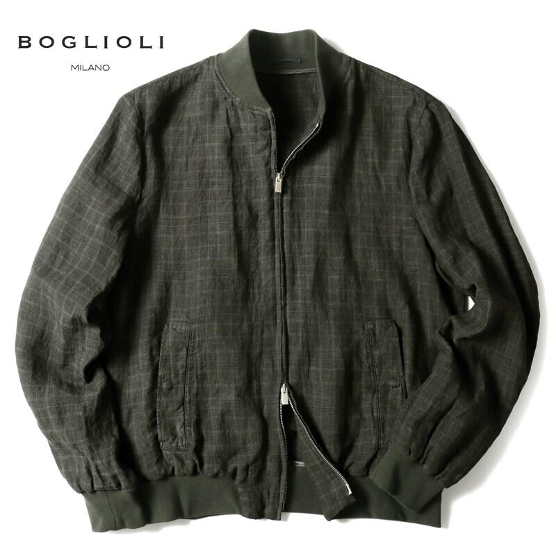 BOGLIOLI（ボリオリ） ガーメントダイリネンポプリングレンチェック柄 