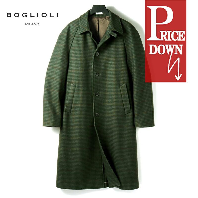 BOGLIOLI ボリオリ Pコート ボリオリ BOGLIOLI ドーバーPコート ピーコート ミドル丈 ウール 44 紺