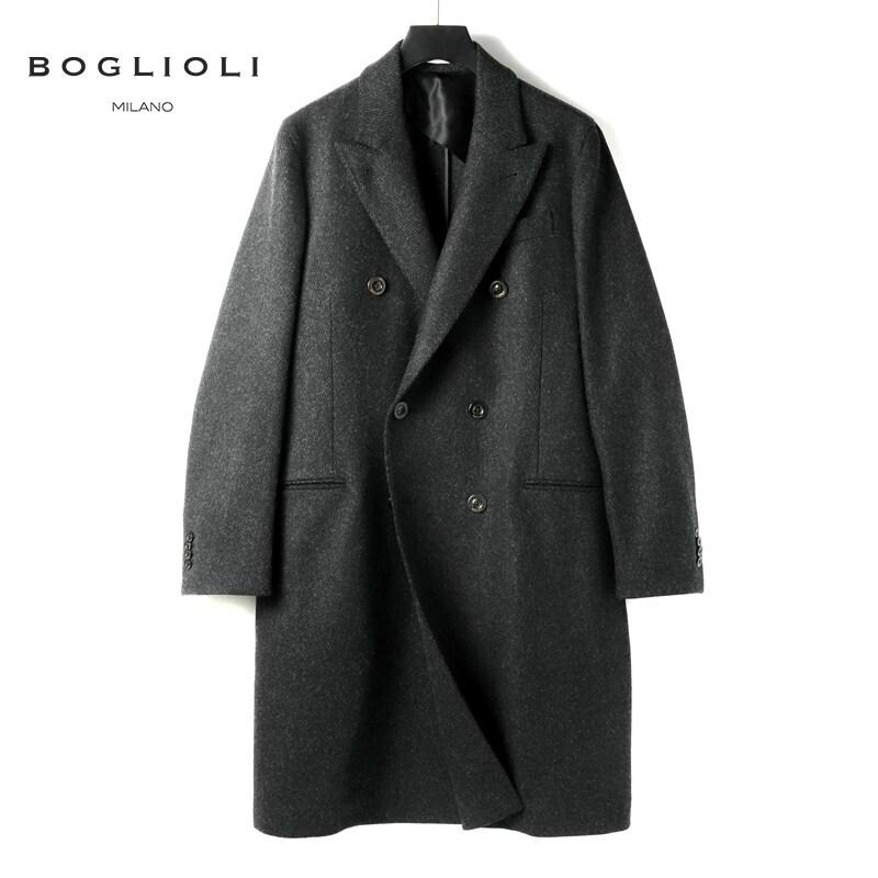 Boglioli ボリオリ　チェスターコート SALE】BOGLIOLI（ボリオリ）ウールナイロンカシミアダイアゴナルソフト