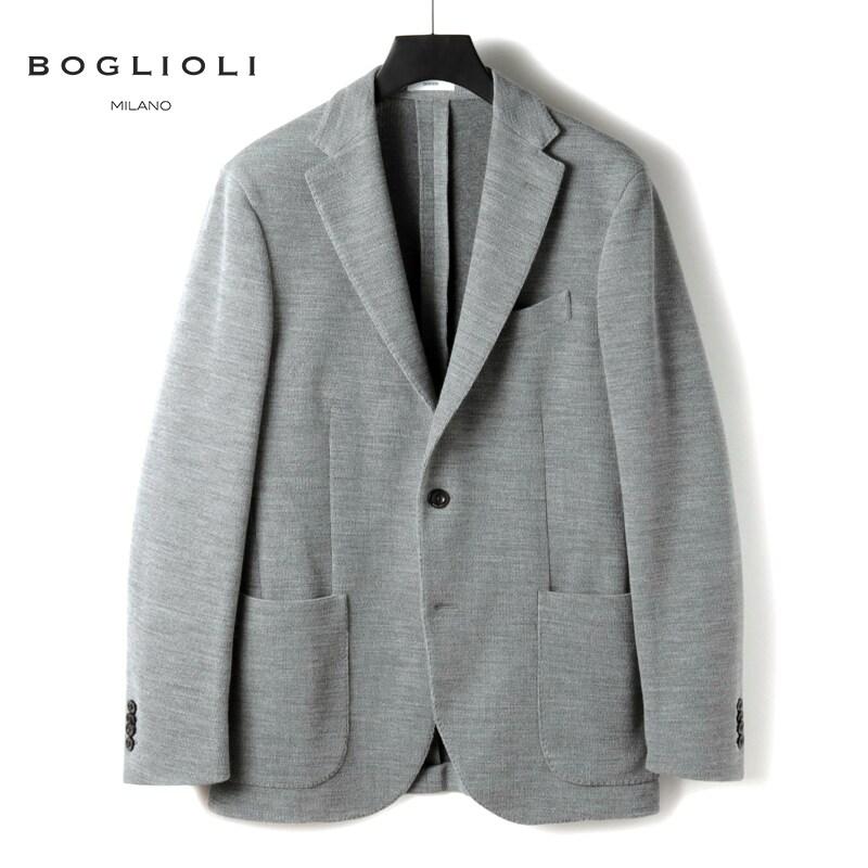 BOGLIOLI（ボリオリ） ウールコットンニットジャージー2Bジャケット