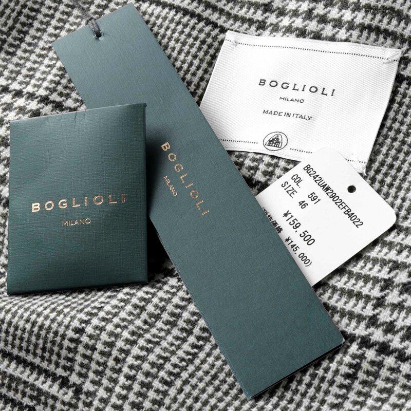 BOGLIOLI（ボリオリ） ウールポリエステルライトツイードグレン
