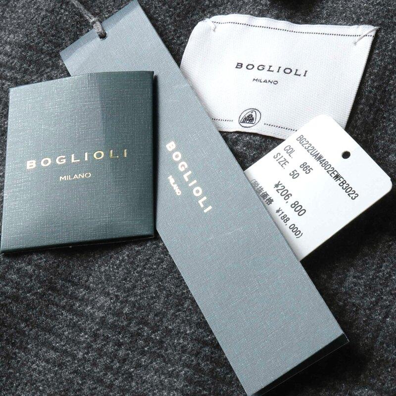 BOGLIOLI（ボリオリ） ウールフランネルグレンチェック柄4Bダブル