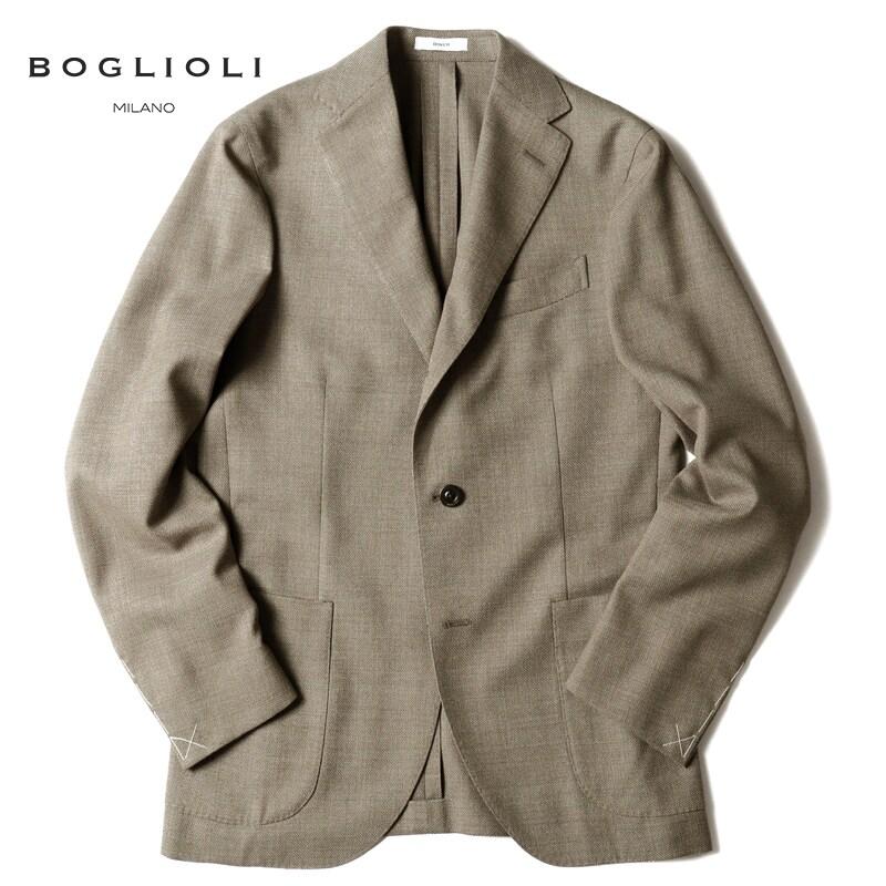 BOGLIOLI（ボリオリ） ウールホップサック3Bジャケット(DOVER