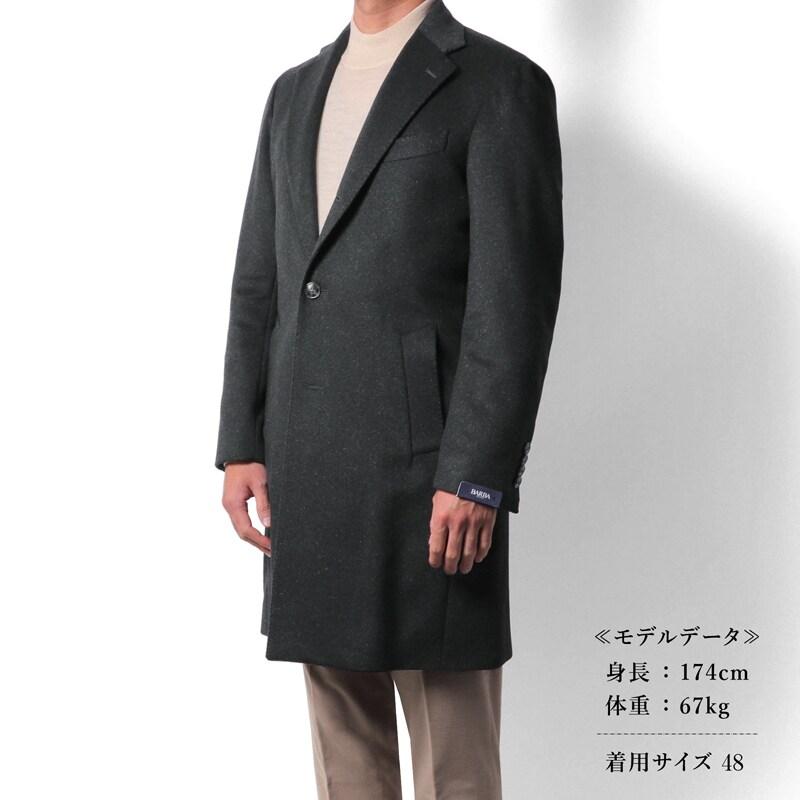 BARBA（バルバ） カシミヤメルトンビーバー3Bチェスターコート(BEAR