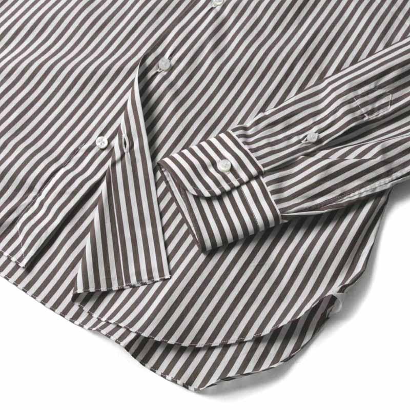 BARBA（バルバ） ストライプ柄コットンポリエステルストレッチブロード