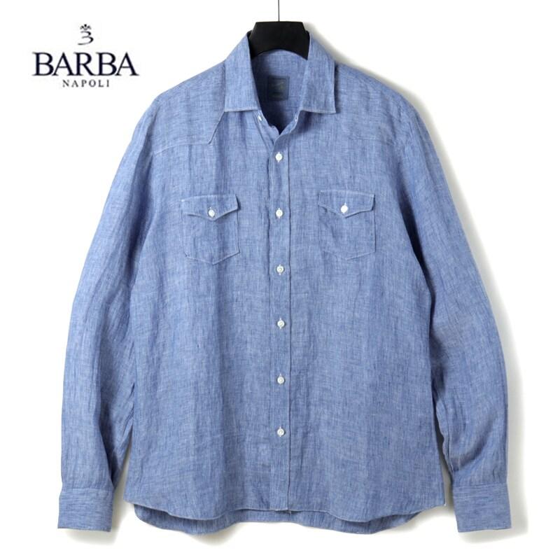 BARBA（バルバ） リネンシャンブレーウエスタンシャツDANDY LIFE