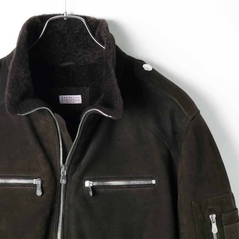 BRUNELLO CUCINELLI / ブルネロクチネリスエード加工ムートン BRUNELLO CUCINELLI / ブルネロクチネリスエード加工ムートン