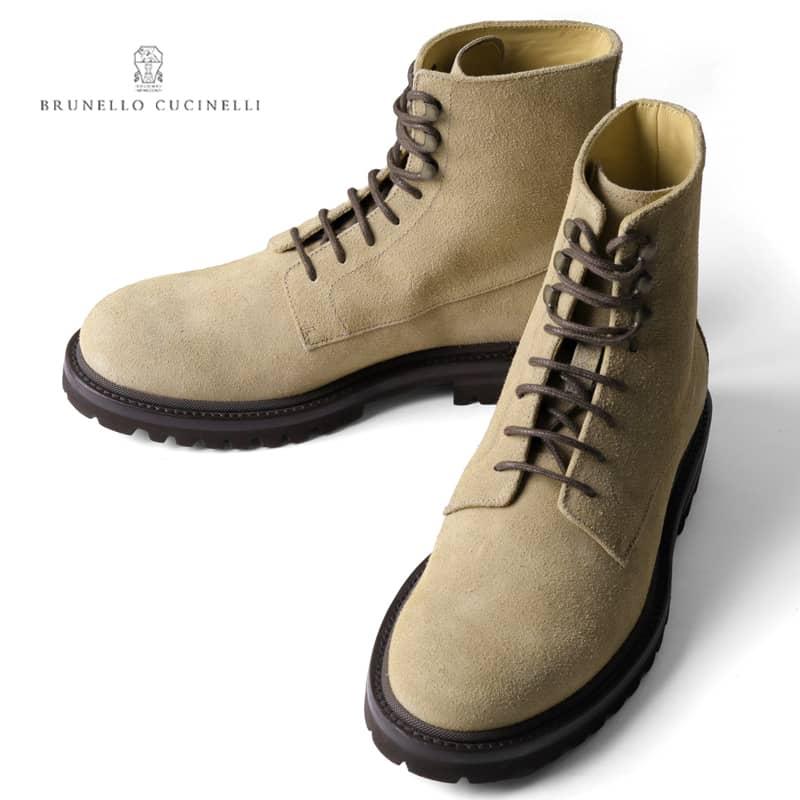 BRUNELLO CUCINELLI / ブルネロクチネリ エイジング加工スエードレザー 