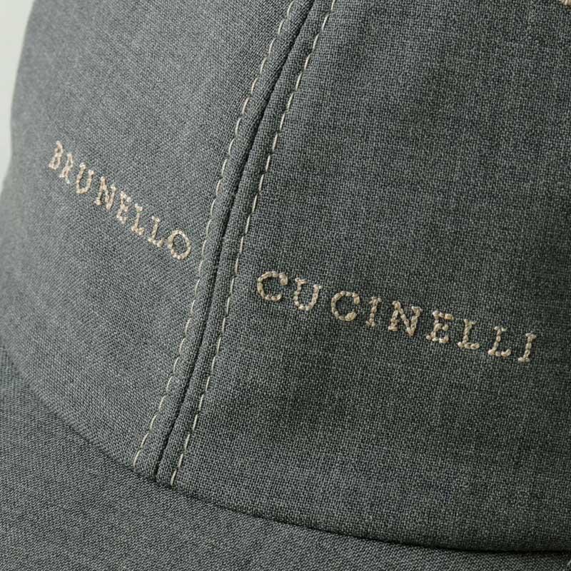 BRUNELLO CUCINELLI（ブルネロクチネリ） ウールロゴ刺繍入りベース
