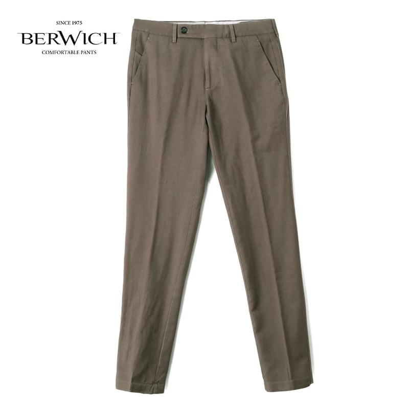 BERWICH / ベルウィッチ 製品染めウールストレッチツイルスリム 