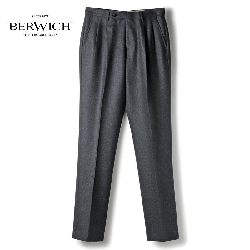 BERWICH（ベルウィッチ） CANONICO社製ウールフランネル2プリーツ