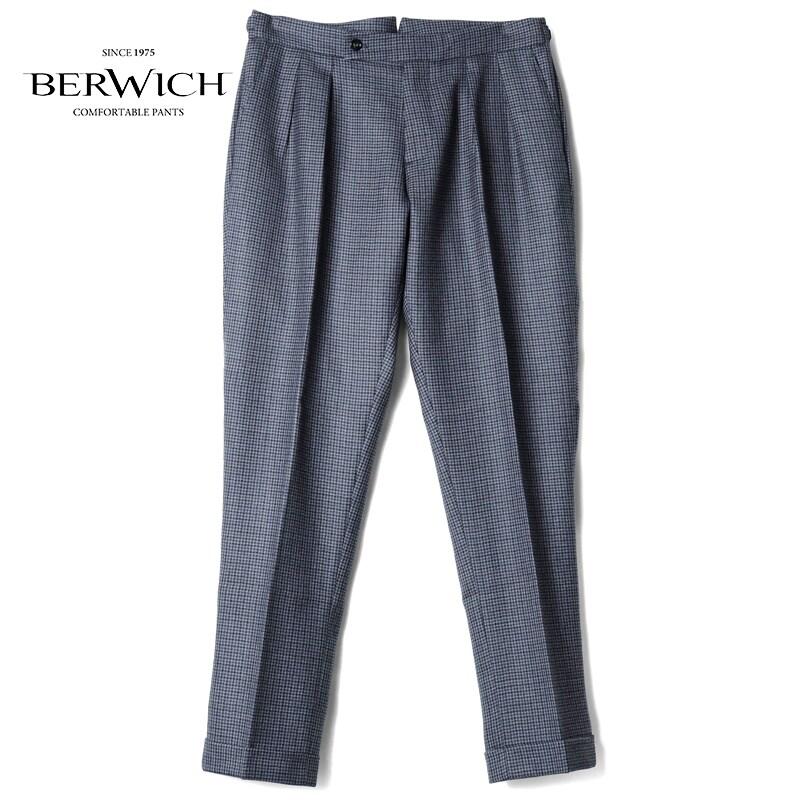 BERWICH（ベルウィッチ） ガンクラブチェック柄ウールライトツイード