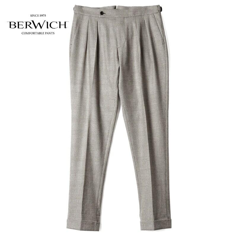 BERWICH（ベルウィッチ） Loro Piana JERSELY グレンチェック柄ウール