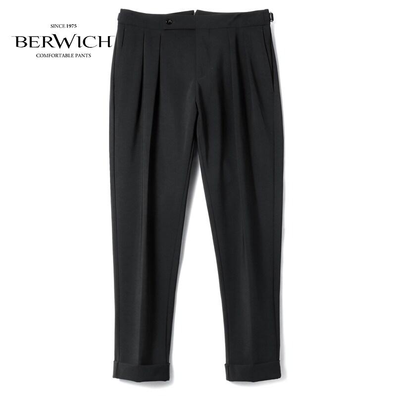 干場義雅氏別注SCOTCH activeツープリーツアジャスターパンツ BERWICH（ベルウィッチ） 干場氏別注テクニカルジャージーサイド