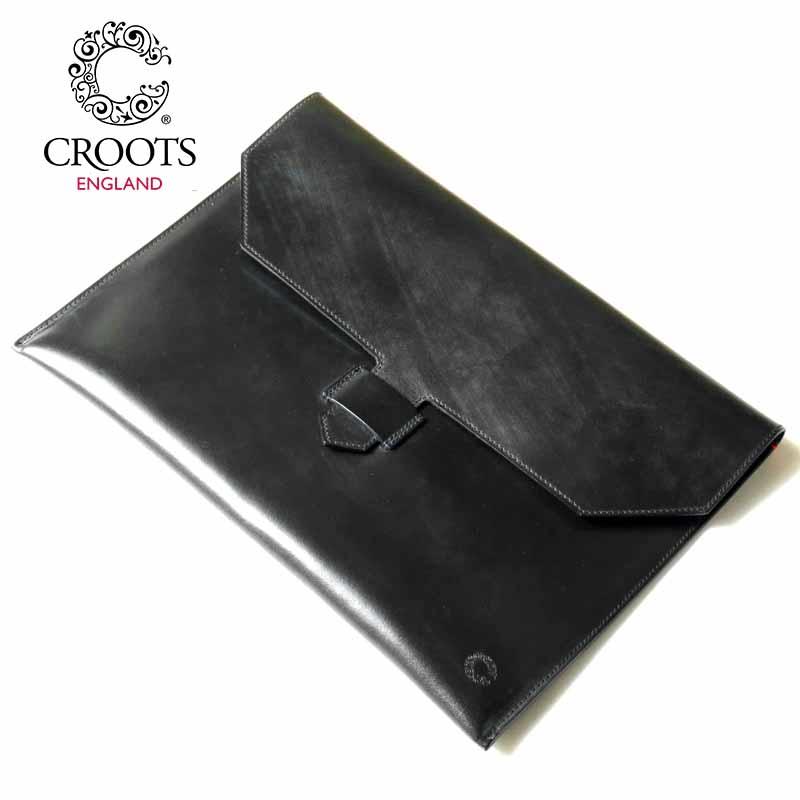 CROOTS（クルーツ） カウハイドブライドルレザードキュメントケース