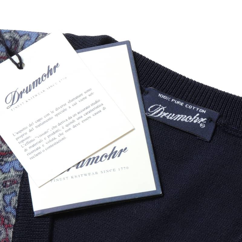DRUMOHR（ドルモア） Drumohr / ドルモアペイズリー柄プリントコットン 