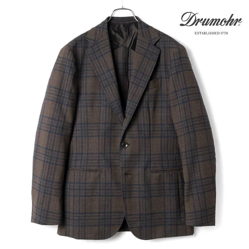 DRUMOHR（ドルモア） Drumohr / ドルモアチェック柄ウールトロピカル3B