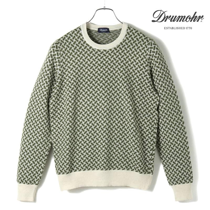 DRUMOHR（ドルモア） Drumohr / ドルモアコットンリネンビスコッティ柄 
