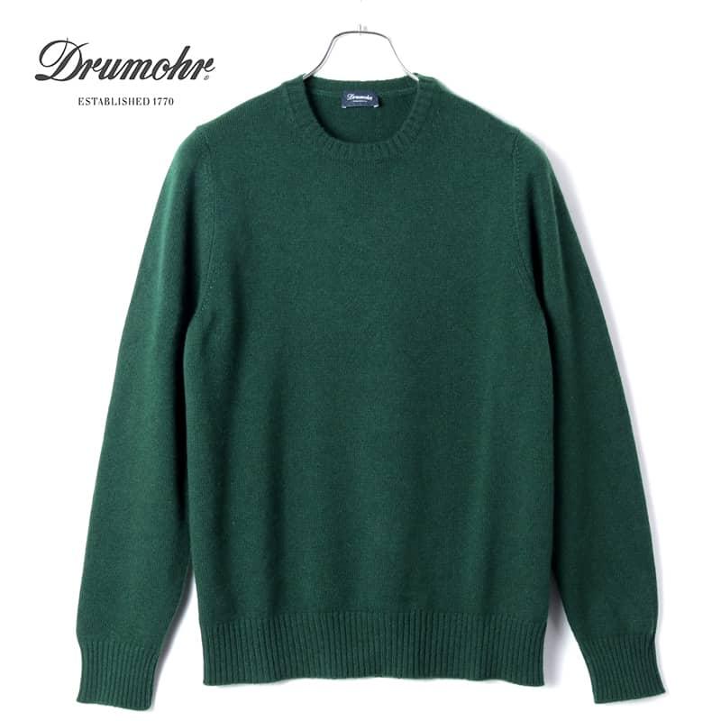 Drumohr / ドルモア カシミヤミドルゲージクルーネックニット(D7K103 