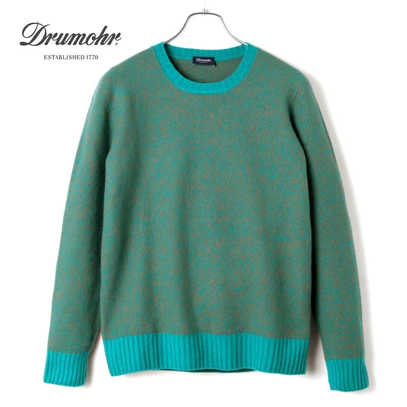 DRUMOHR Drumohr / ドルモア ラムズウールメランジミドルゲージ 