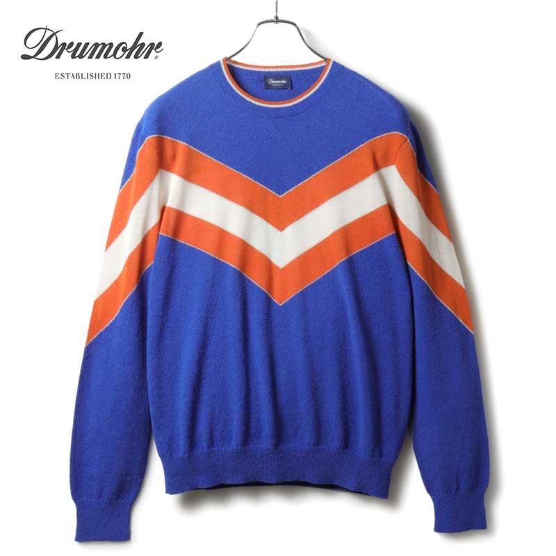 DRUMOHR（ドルモア） 3カラー切替しコットンシルクナイロンパイル調 