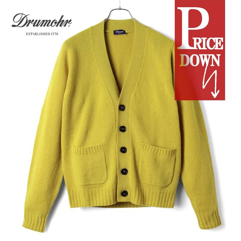 DRUMOHR（ドルモア） ラムズウールミドルゲージVネックシームレス