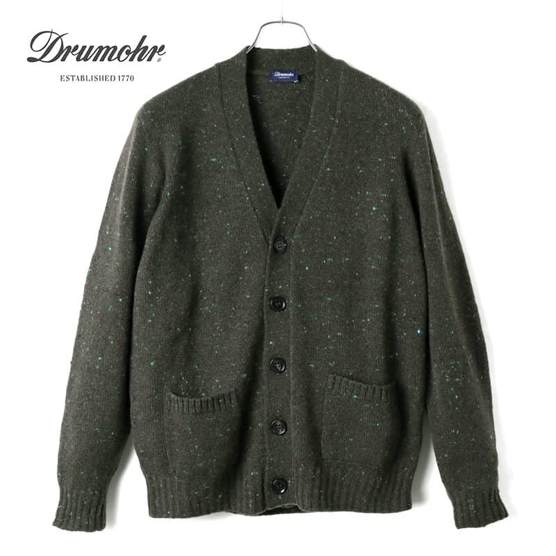 メンズファッション 【新品】ドルモア DRUMOHR ウール カーディガン